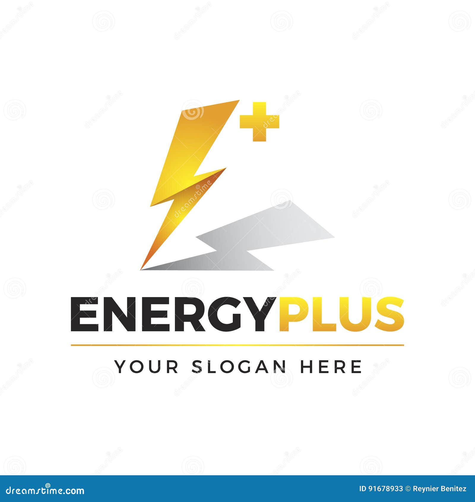 Energy Plus Logo stock vector. Illustration of energy 91678933