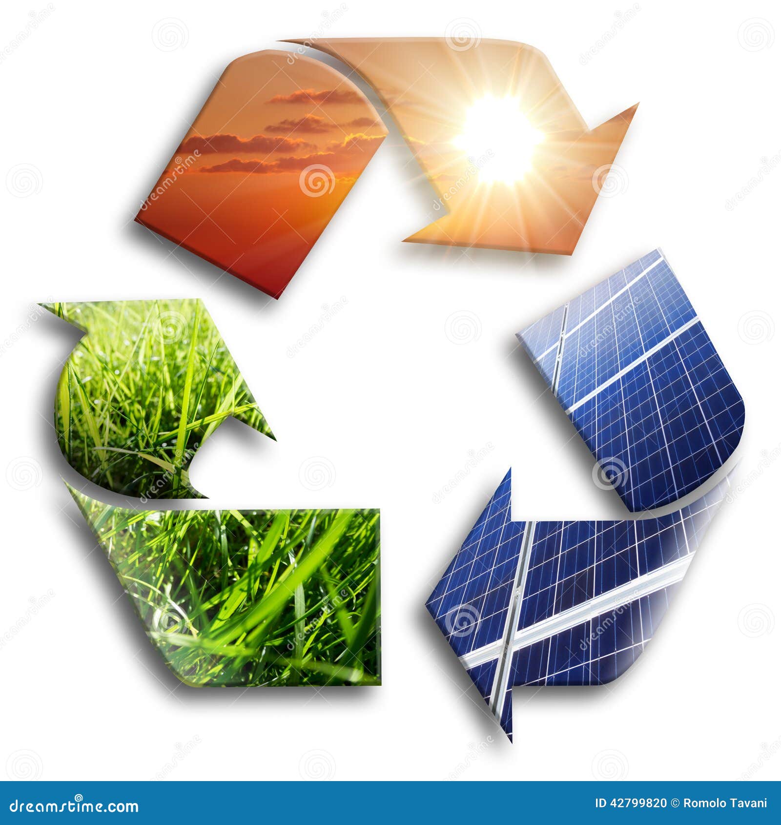 energy recycled: photovoltaic