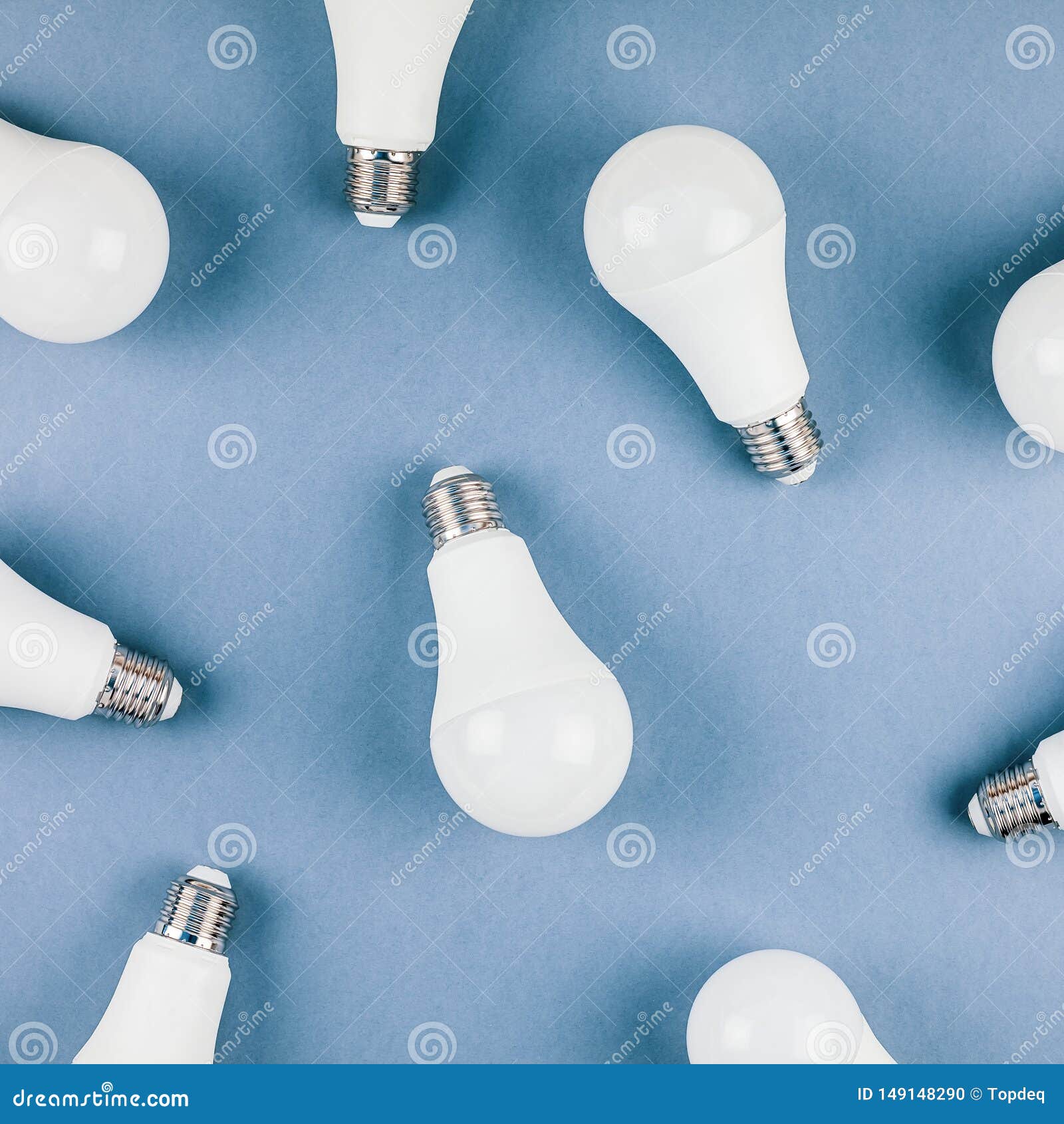 Energy Saving and Eco Friendly LED Light Bulbs Stock Photo Image of
