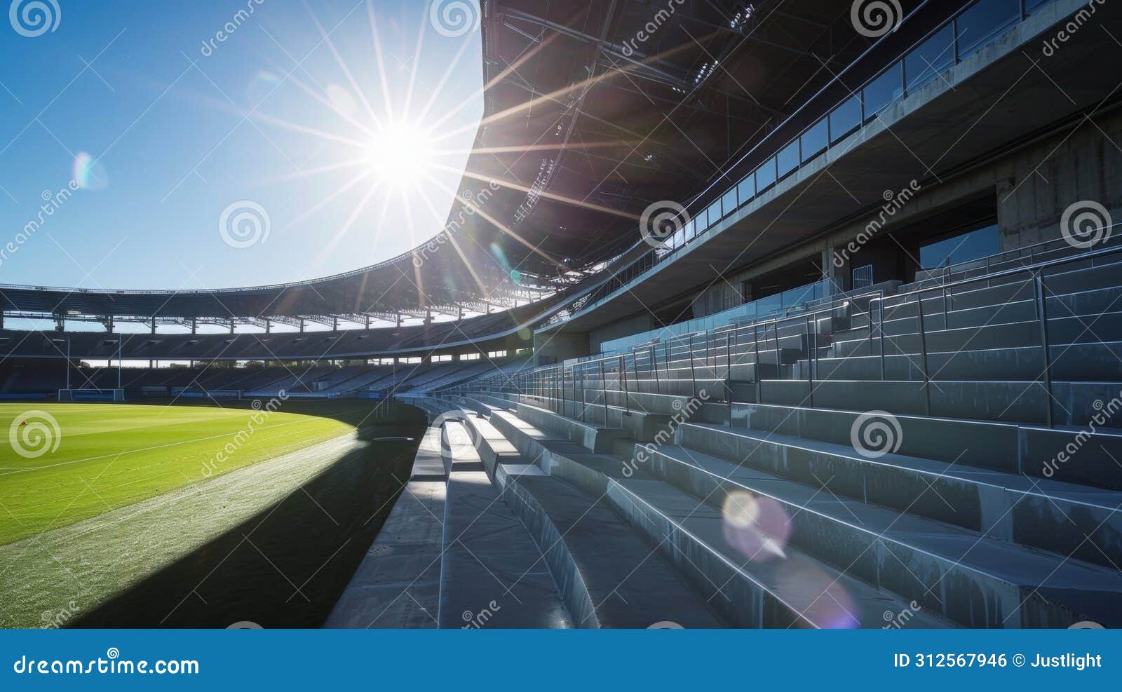 an energyefficient stadium with lowemissivity windows reducing heat loss and promoting temperature regulation