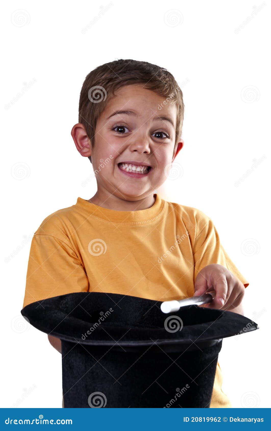 Enfant Avec Une Baguette Magique Magique Photo stock - Image du brillez,  homme: 20819962