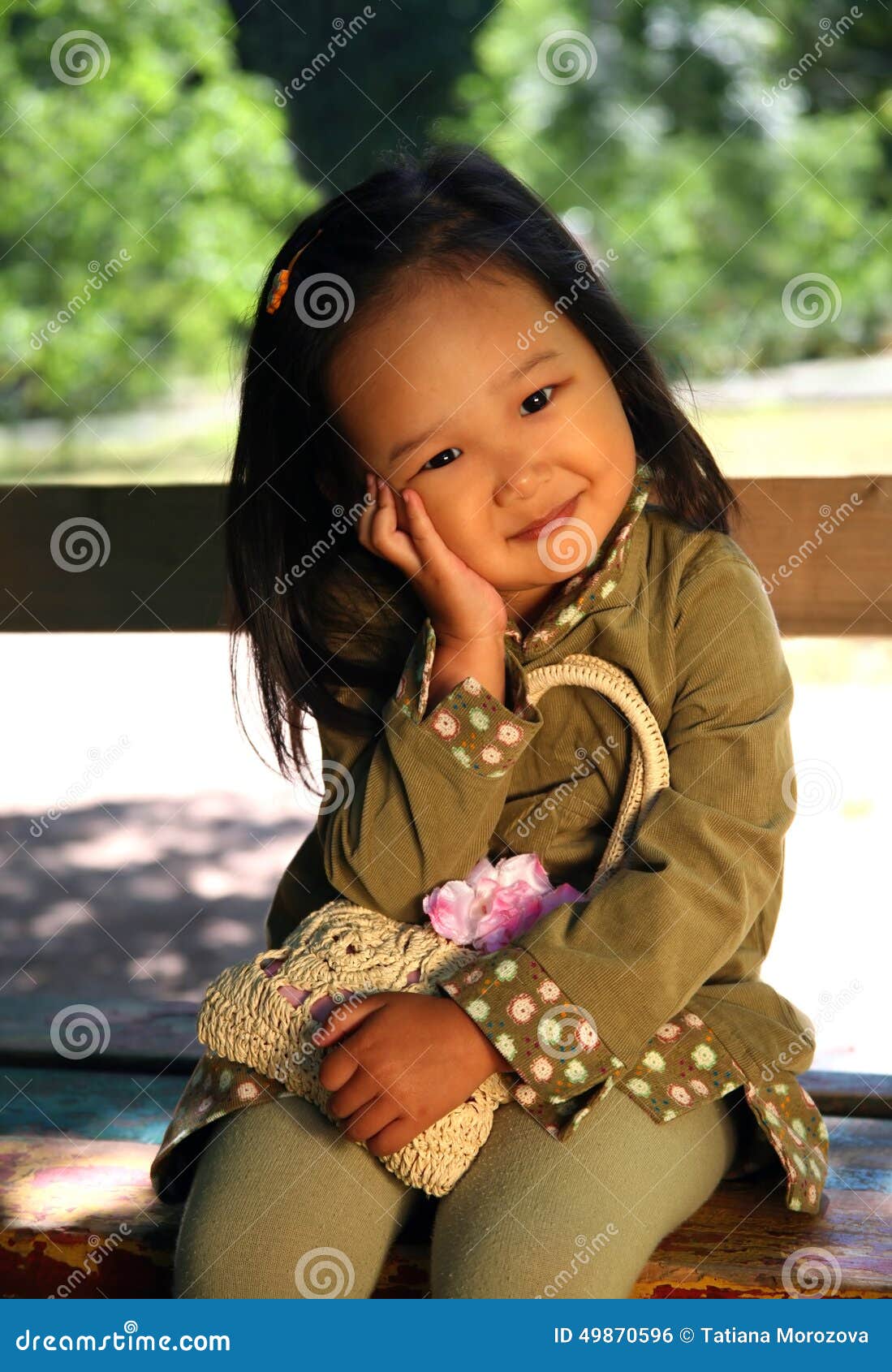 Enfant Coreen Photo Stock Image Du Sourire Jeune Beaute