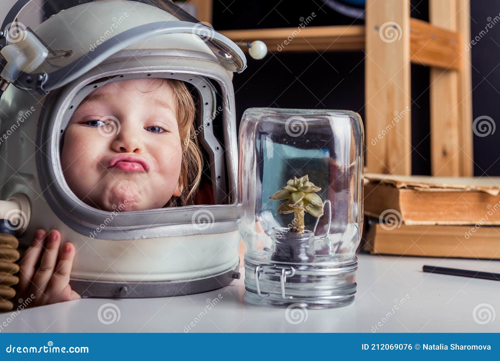 Casque d'astronaute, enfants