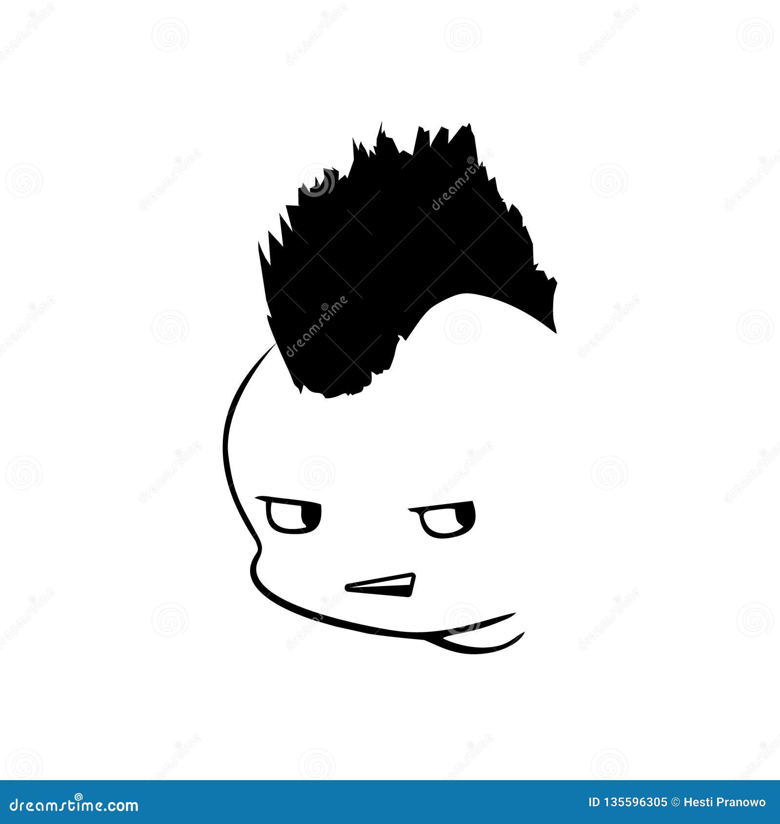 Enfant Fache De Visage De Silhouette Dans Le Style Punk Illustration De Vecteur Illustration Du Passionnant Enfance Enfant Fache De Visage De Silhouette Dans Le Style Punk Illustration De Vecteur Illustration Du Passionnant Enfance