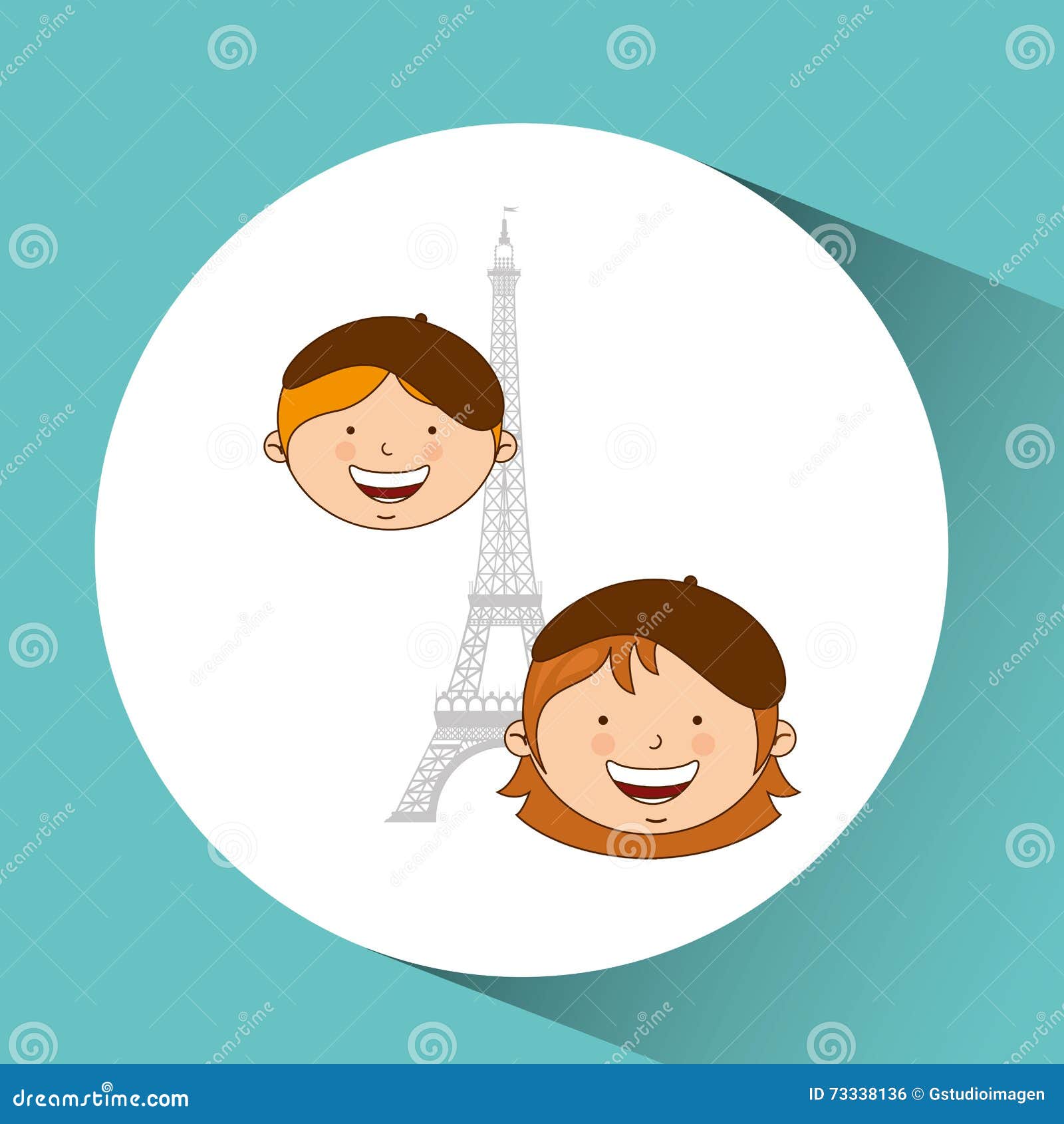 Enfants Autour De La Conception Du Monde Illustration Stock