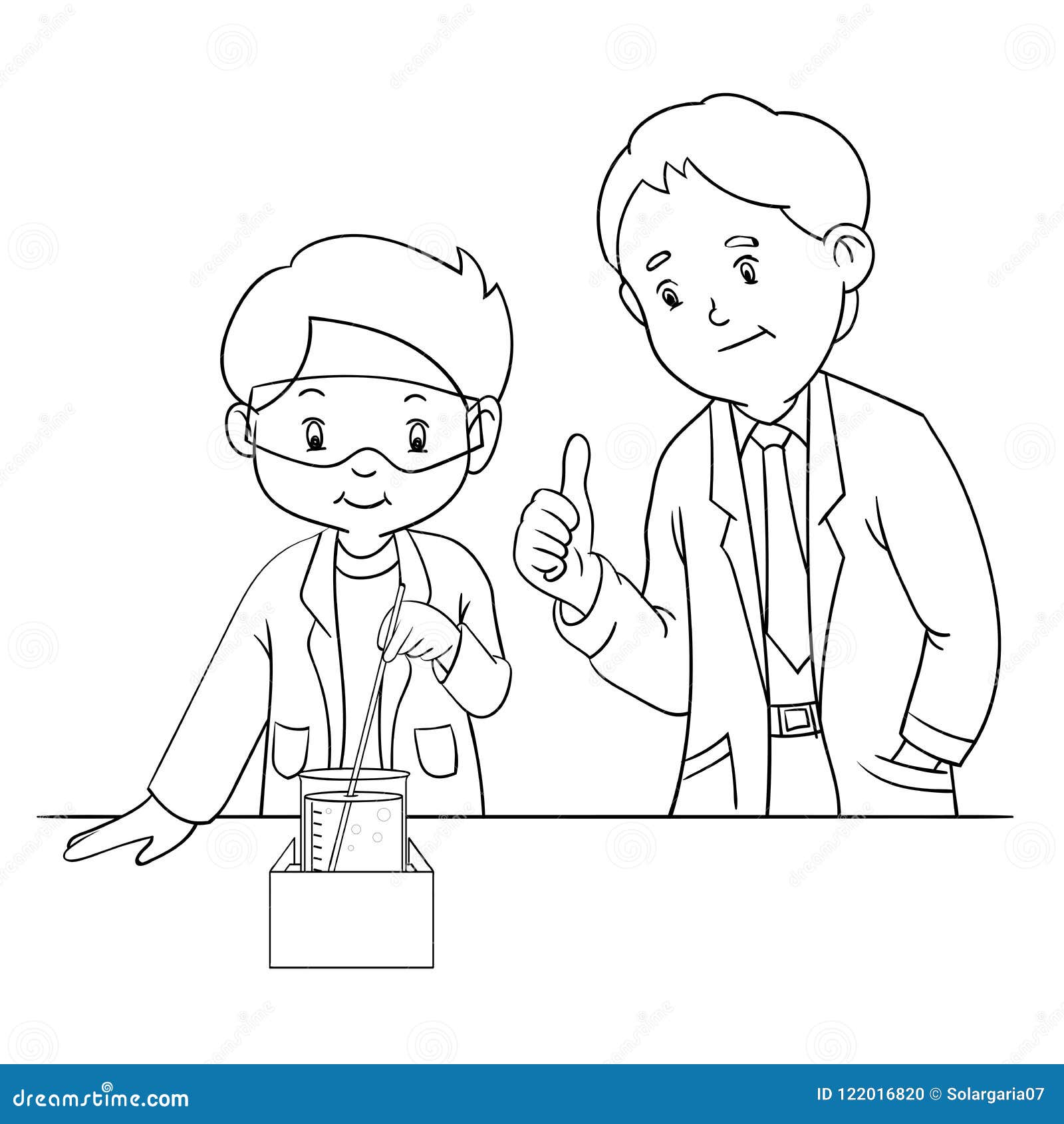 Enfant Qui Expérimente Avec La Science Illustration de Vecteur -  Illustration du apprendre, illustration: 98901700