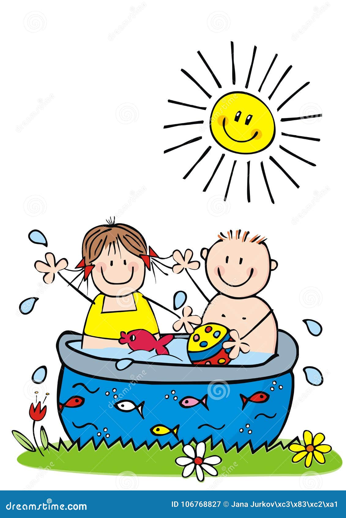 Enfants Heureux Dans La Piscine Dessin De Main Illustration De Vecteur Illustration Du Salutation Poissons Enfants Heureux Dans La Piscine Dessin De Main Illustration De Vecteur Illustration Du Salutation Poissons