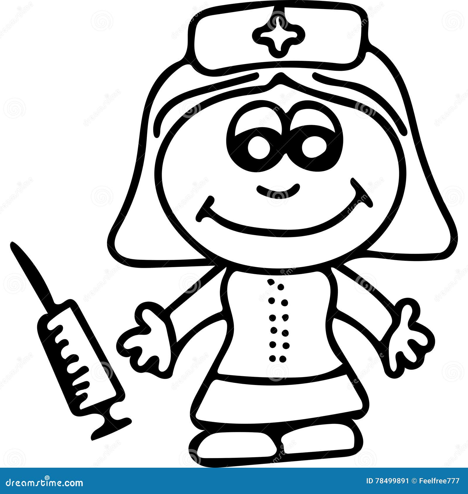 Desenhos para colorir de desenho de uma criança sendo vacinada por um médico  para colorir 