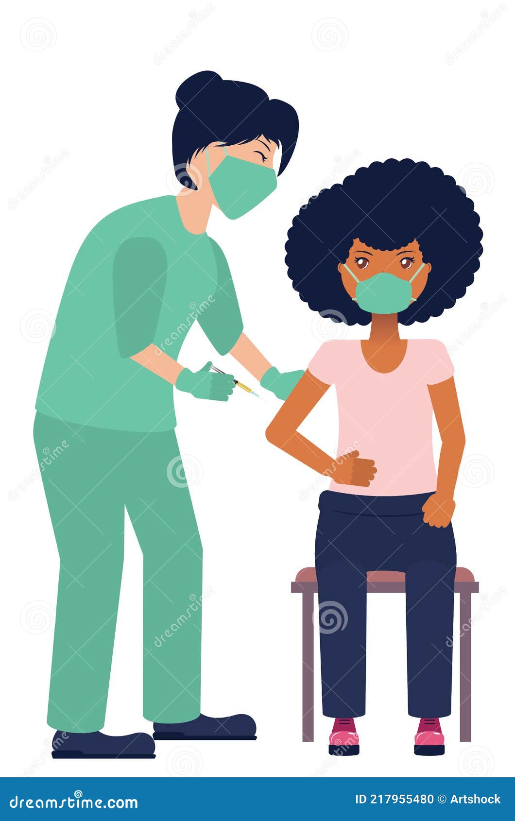 Vacinações Recomendadas Por Enfermeiras De Desenho Animado Ilustração do  Vetor - Ilustração de emita, fêmea: 226182484