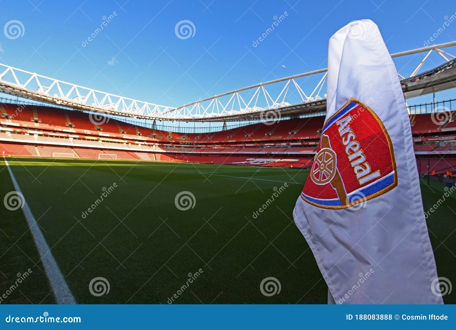 Corner Flag with Chelsea Crest and Stamford Bridge in the Background  Editorial Photo - Image of flag, soccer: 189470651