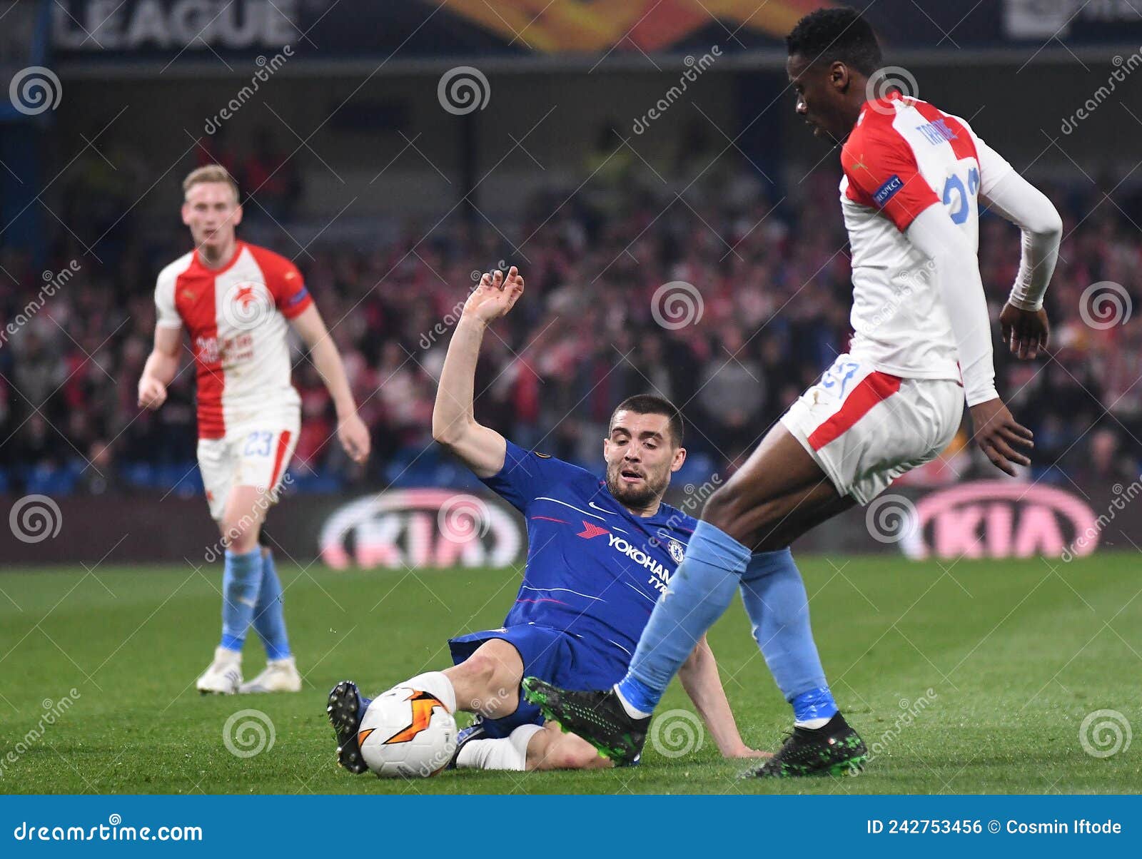 LONDON, ENGLAND - APRIL 18, 2019: Ibrahim Traore of Slavia