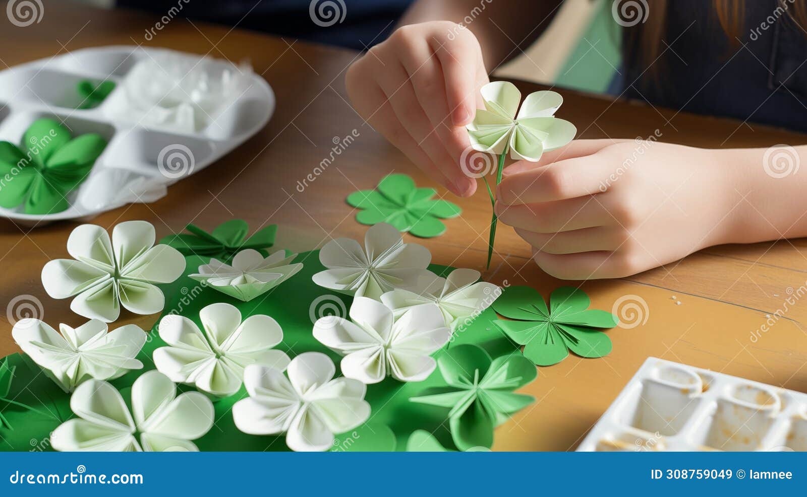 creating irish-themed crafts through hands-on activities engages.ai generated