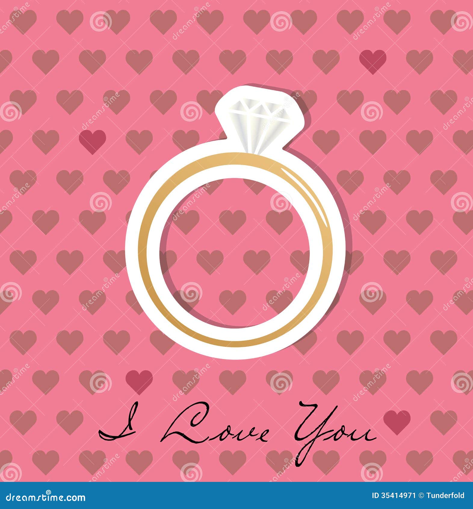 Engagement ring stock illustration. Illustration of celebration 35414971