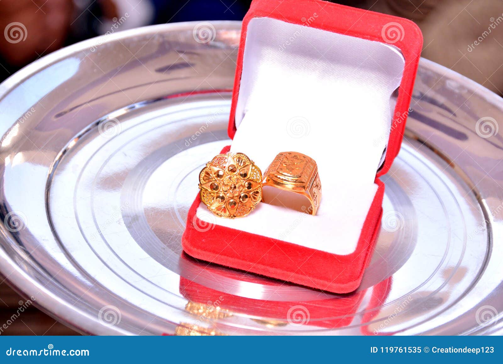 Engagement Ring in the Red Box Stock Image Image of beauty, jewelry