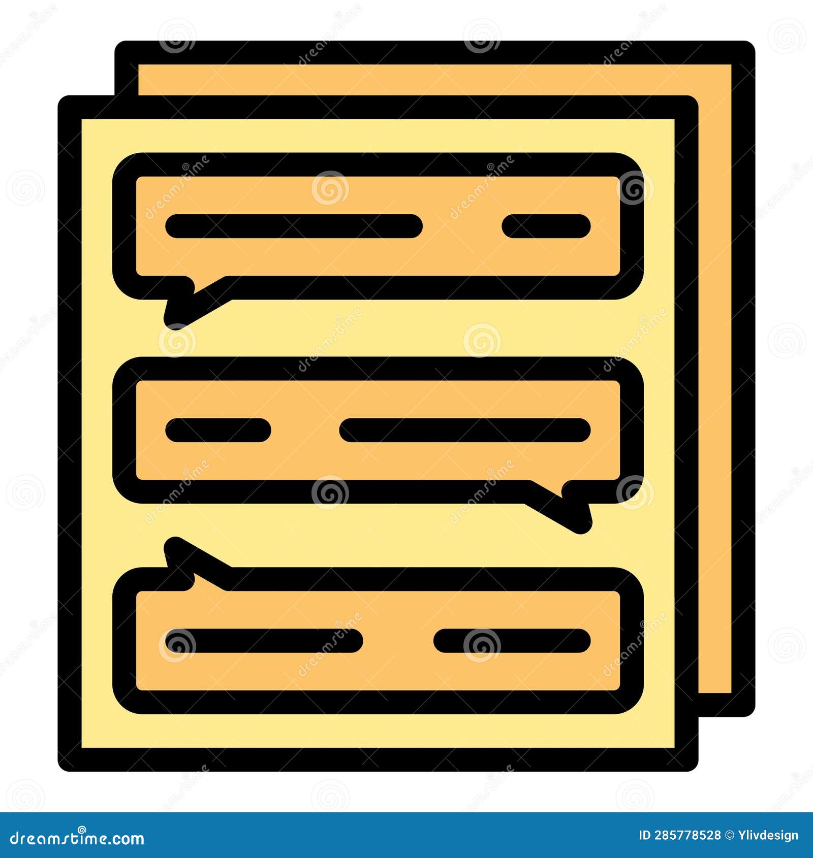 engaging post icon  flat