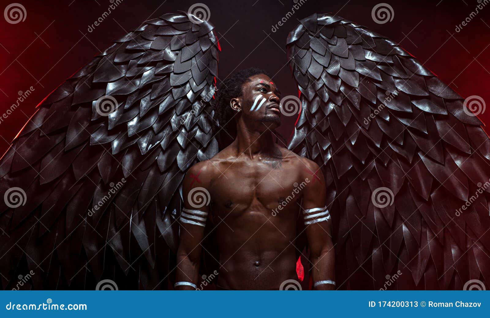 Engel Unterdruckten Einen Damon Innerhalb Jedes Lebenden Wesens Stockbild Bild Von Emotional Fliege 174200313