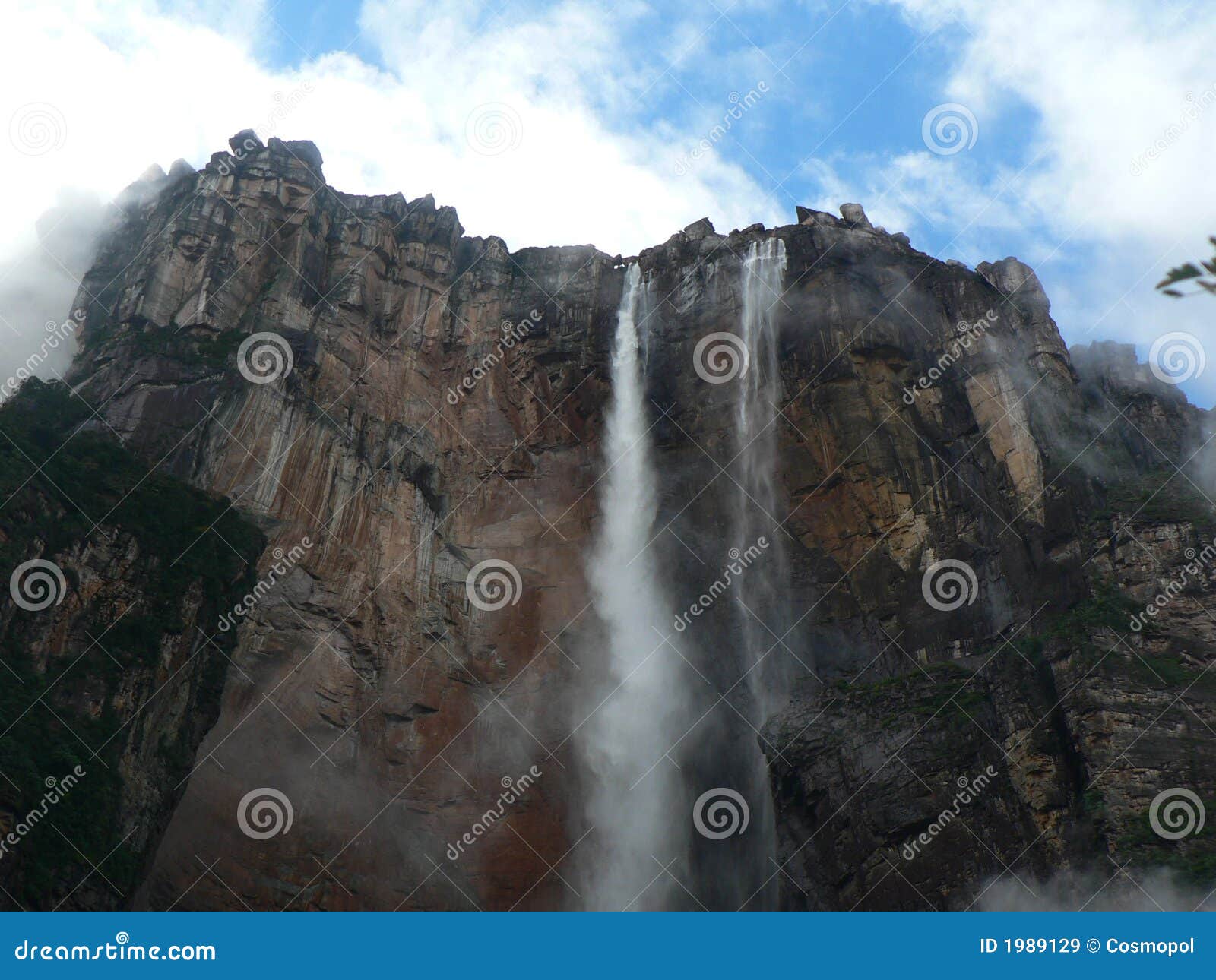 Engels-Fälle. Oberseite WorldÂ´s des tiefsten Wasserfalls in Venezuela, Engel fällt