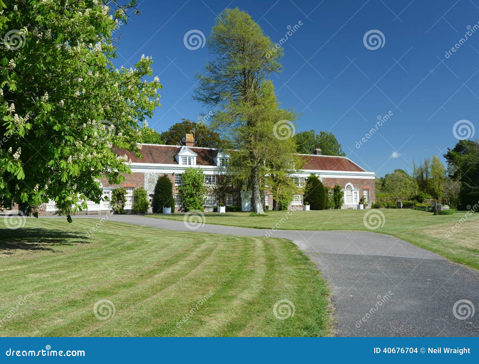 Engels het Landgoedhuis van het Land. Een landgoedhuis in het hart van het Engelse platteland