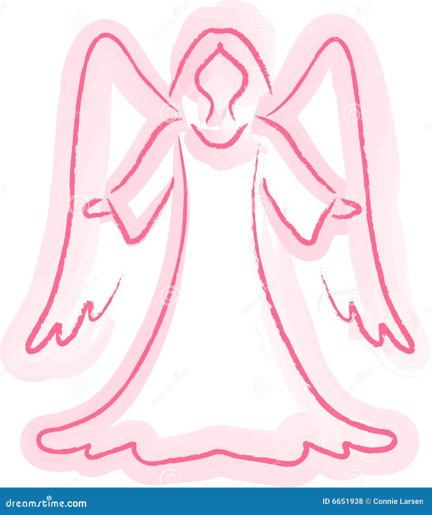 Нарисовать ангела с крыльями для детей легко