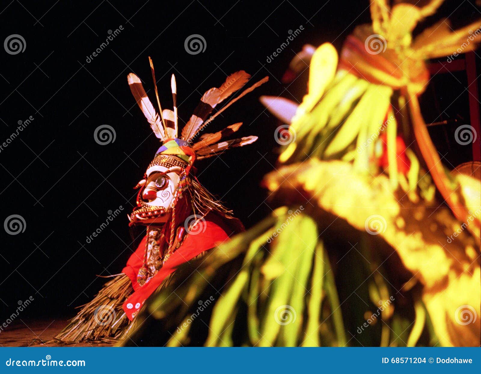 Enggang dancer from Dayak editorial stock image. Image of borneo - 68571204