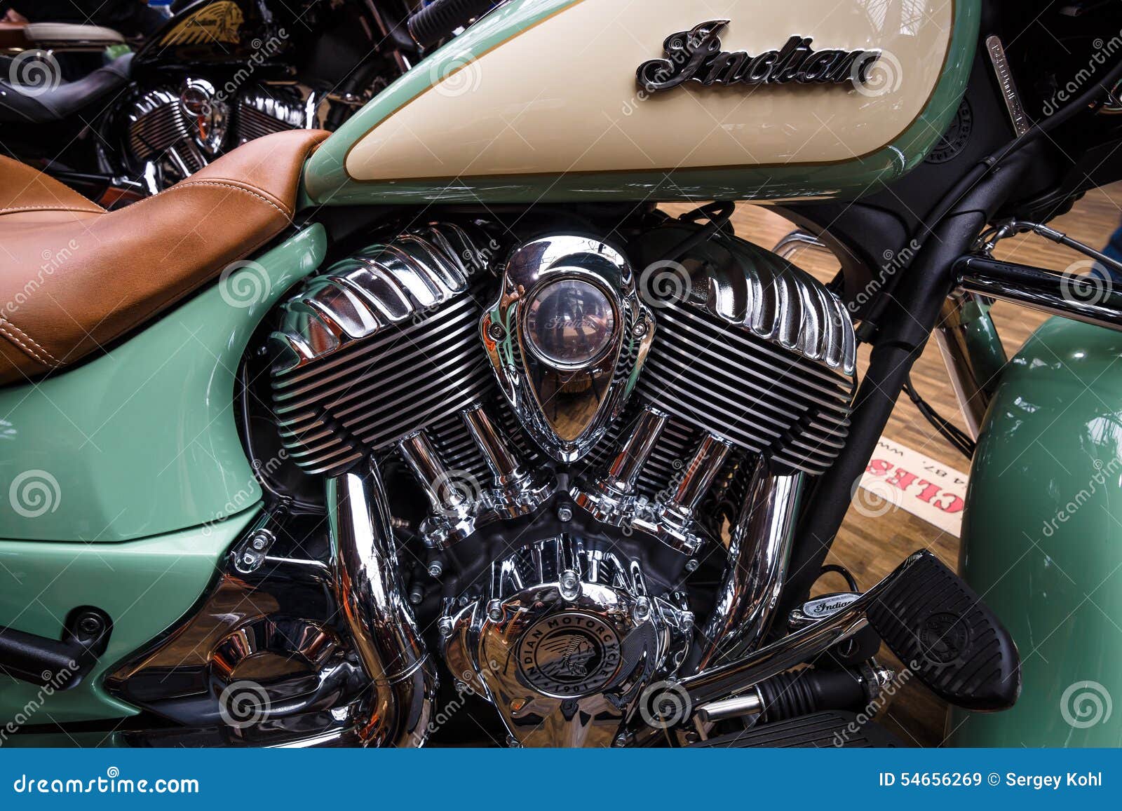 Engine of a Bike Indian Chief Classic Close-up Editorial Stock Image ...