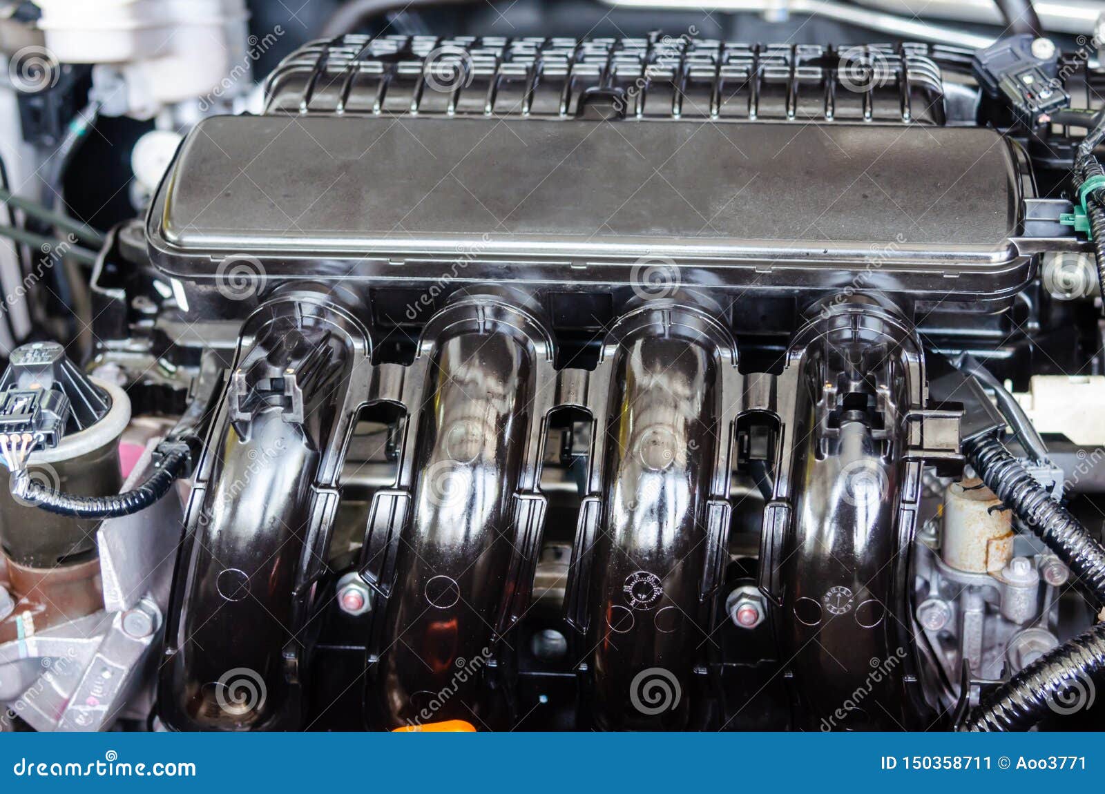 Close up engine cars stock image. Image of automotive 150358711