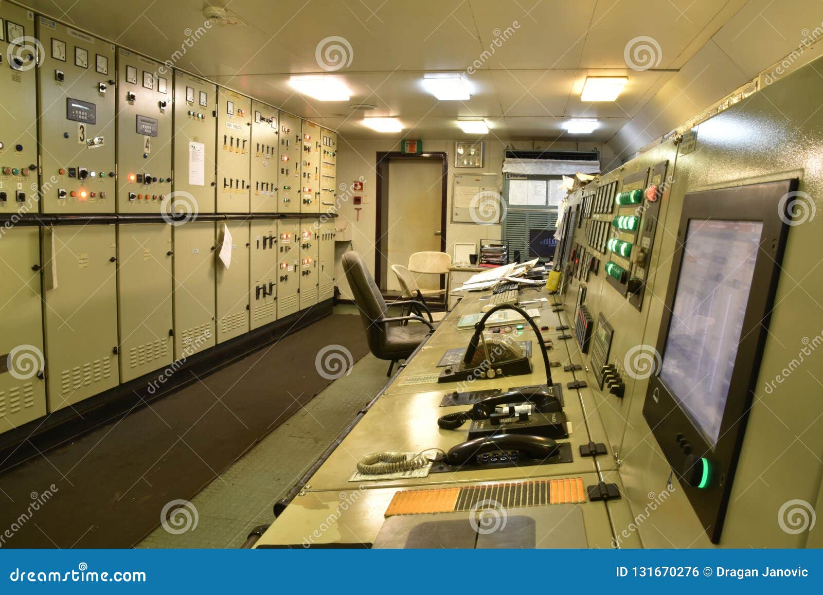 View on the Engine Control Room Editorial Photo Image of control