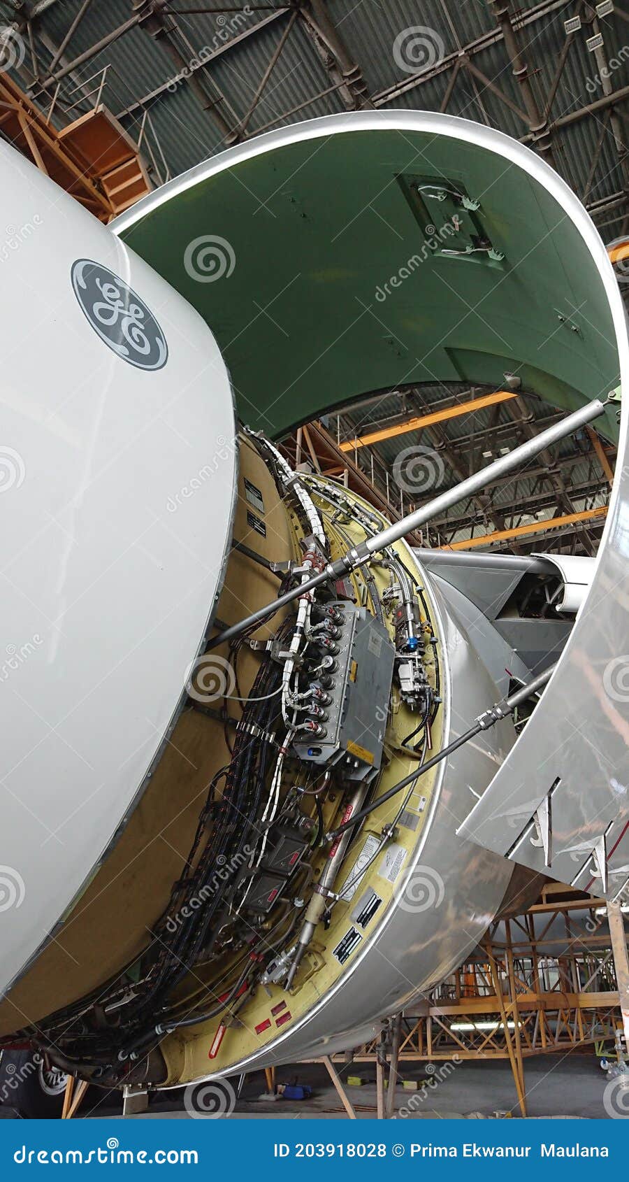 Engine Fan Cowl Perfection editorial stock photo. Image of perfection