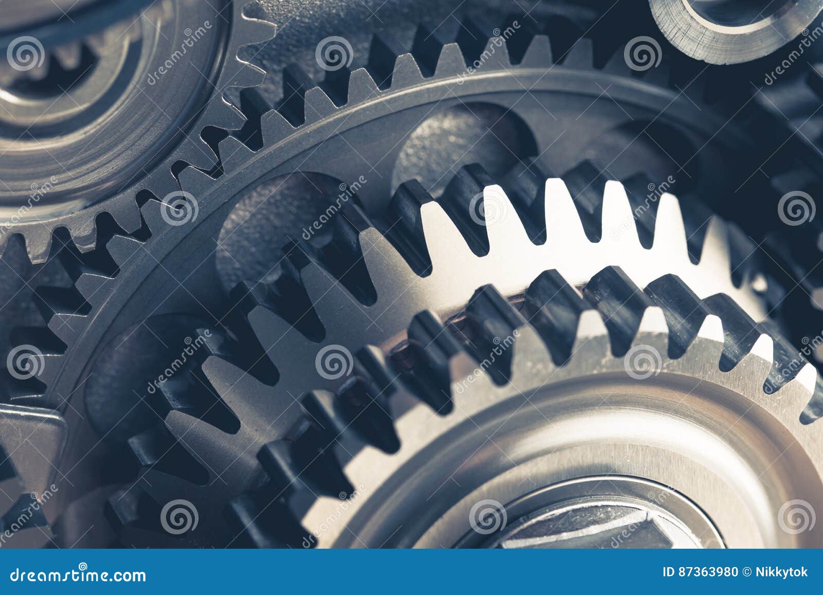 Engine gears wheels stock photo. Image of binding, engineering 87363980