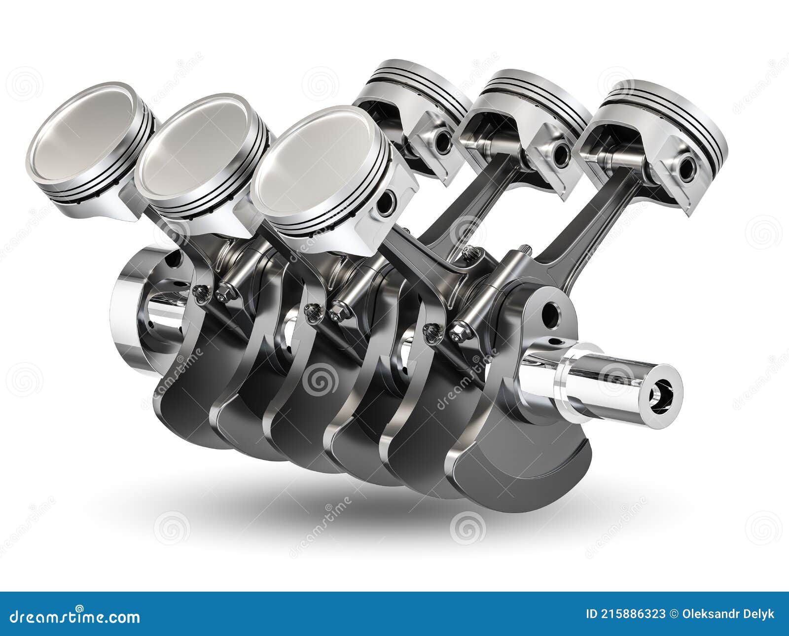 The mechanism of the pistons and gears can see it cartoon vector