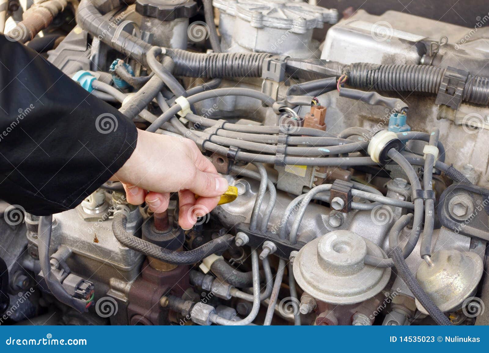 Engine oil stock image. Image of automobile, change, drive 14535023