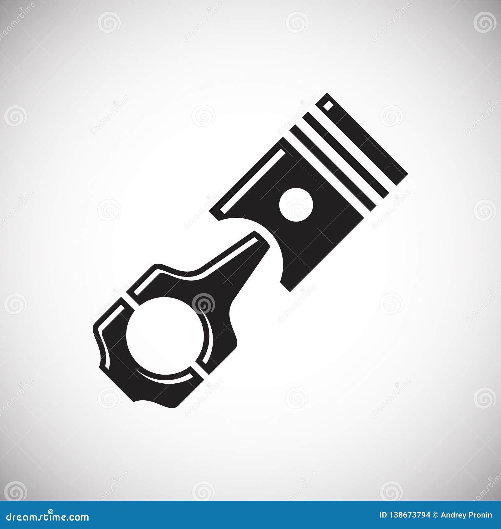 Engine start icon. Engine start website button on white background