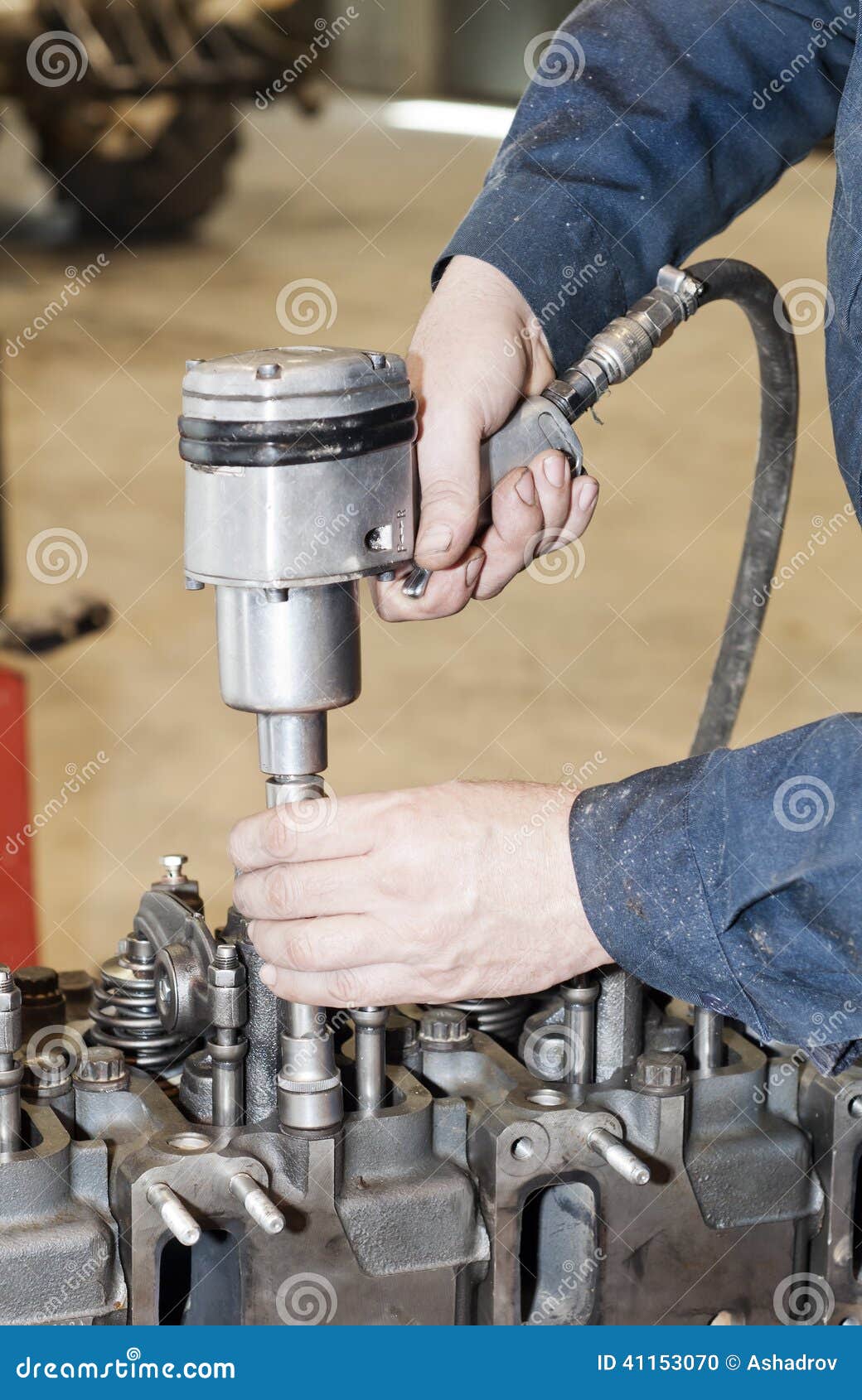 Engine Repair. the Tool in Hands Stock Photo Image of motor, engine