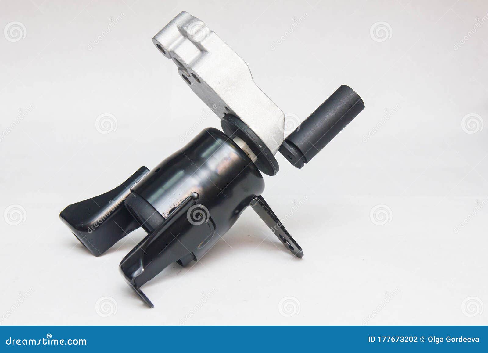 Engine Support Metal Car Parts Isolated on White Background Stock Photo Image of joint, detail