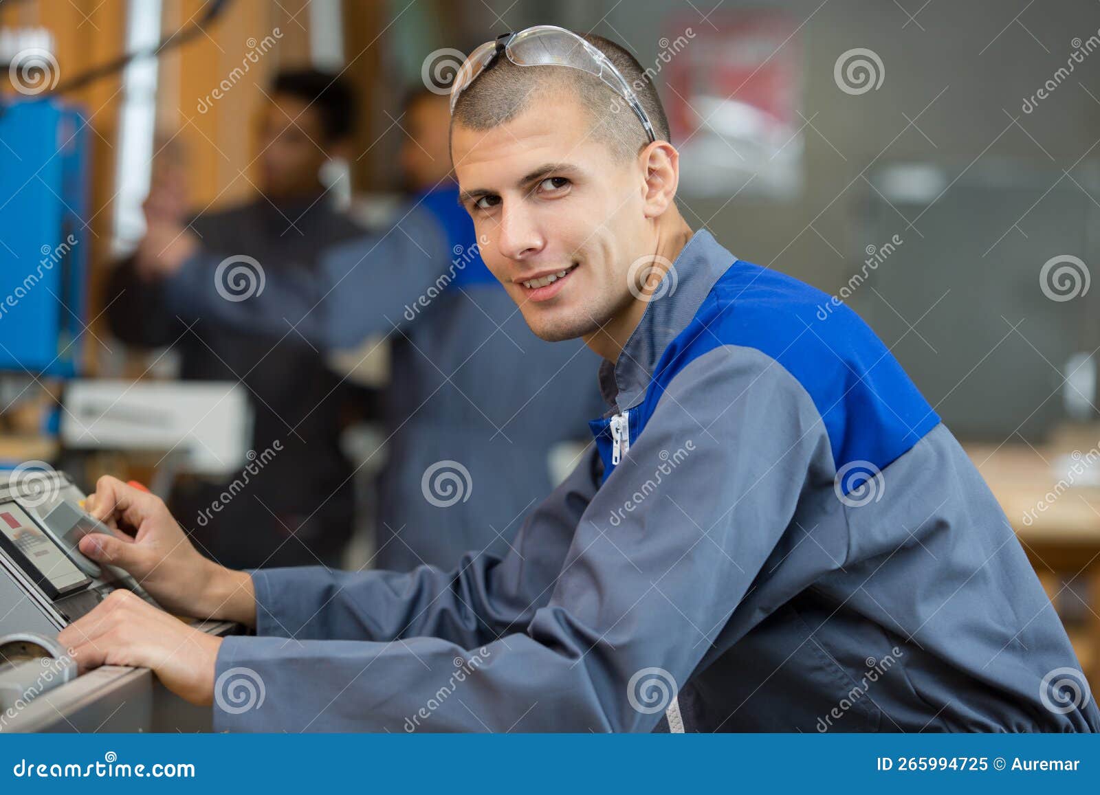 Engineer Apprentice Looking at Camera Stock Image Image of horizontal