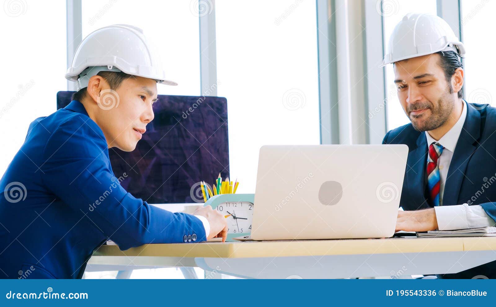 Engineer and Architect Meeting at Office Table Stock Photo Image of