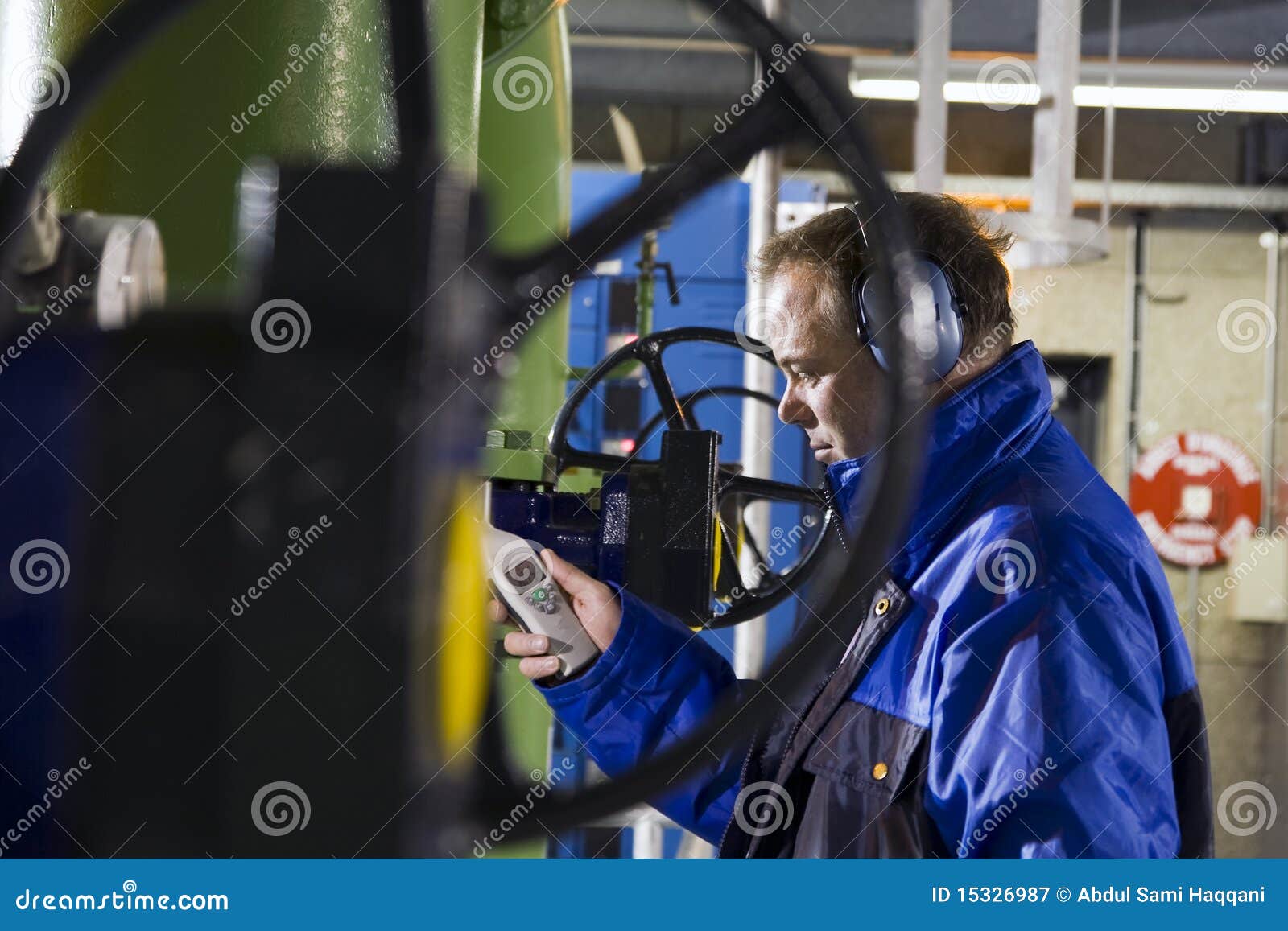 engineer measuring noise levels