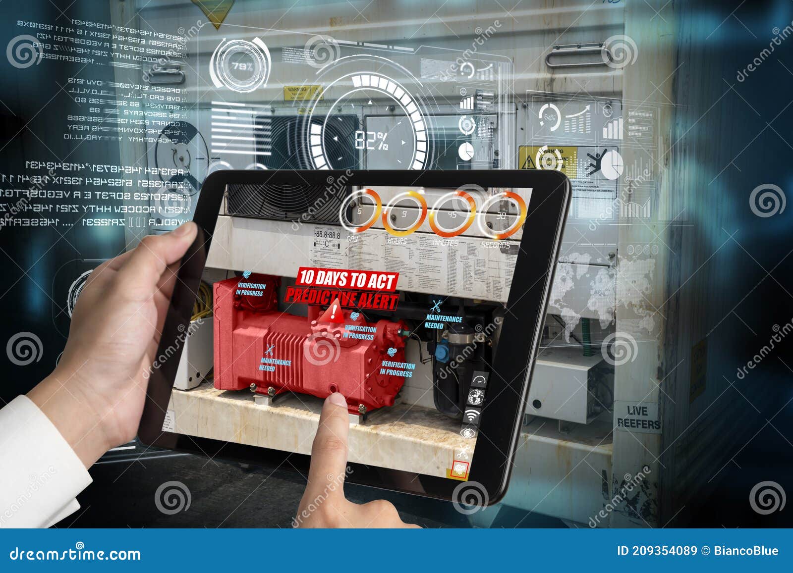 kort Monopol Ride Engineer Use Augmented Reality Software in Smart Factory Production Line  Stock Image - Image of engineering, parts: 209354089