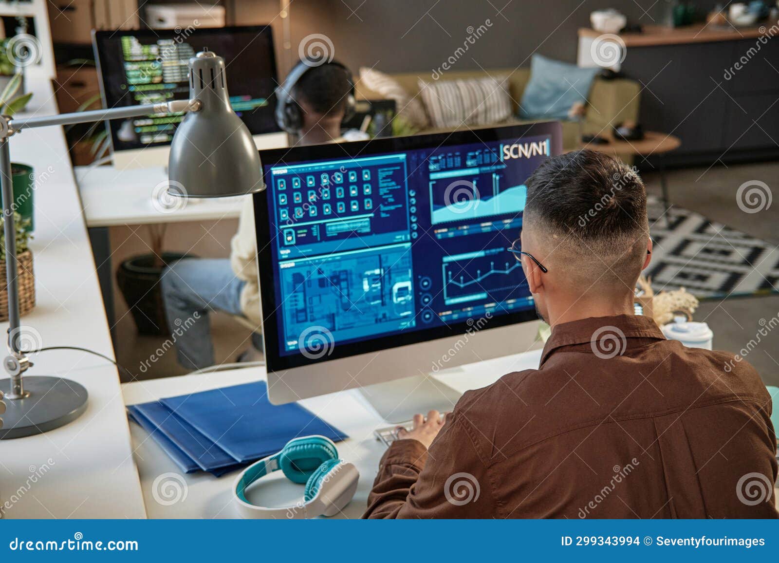 Engineer Working on Chip Development Stock Photo Image of chip
