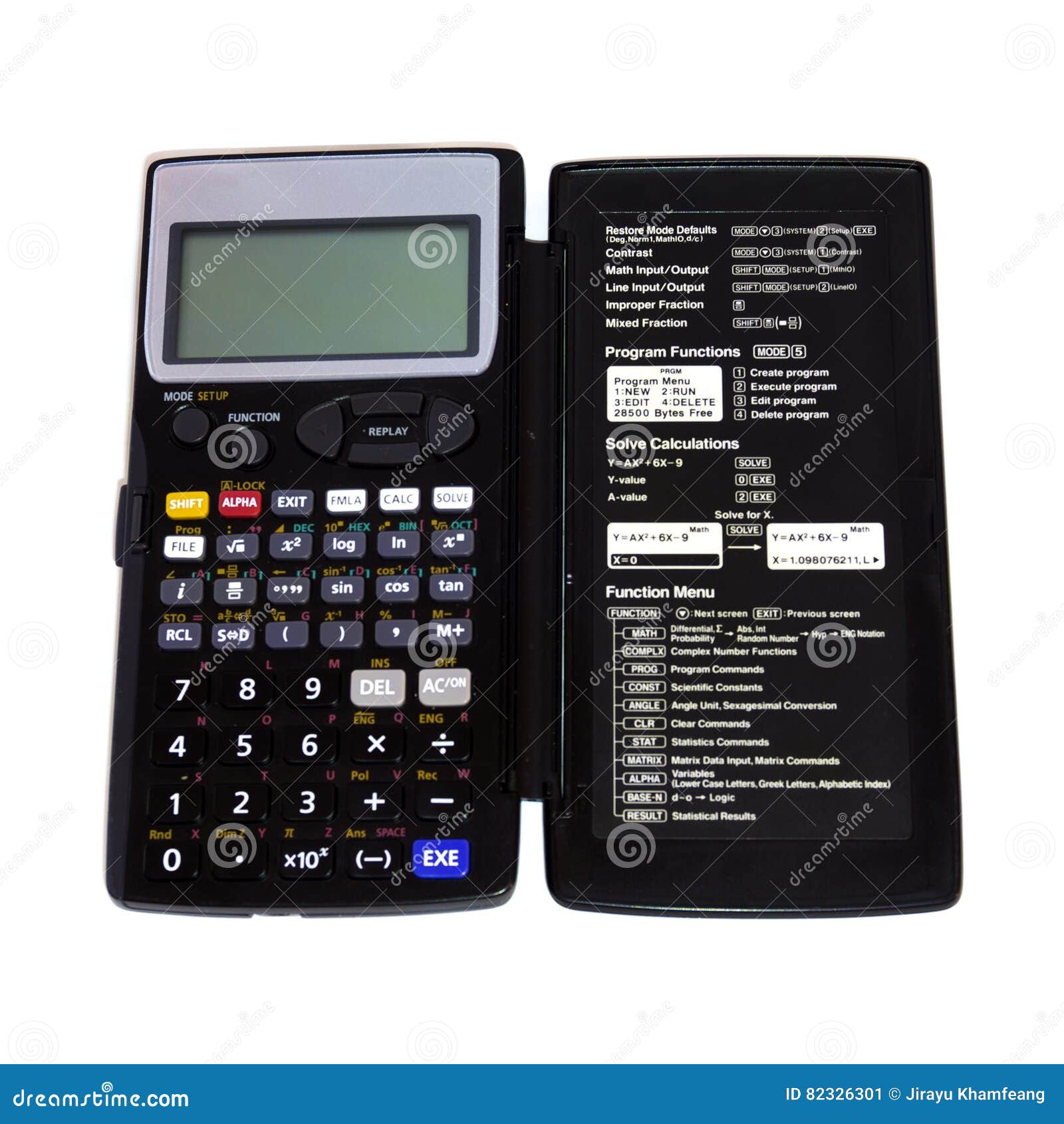 Engineering Calculator Isolated Stock Image Image of calculate
