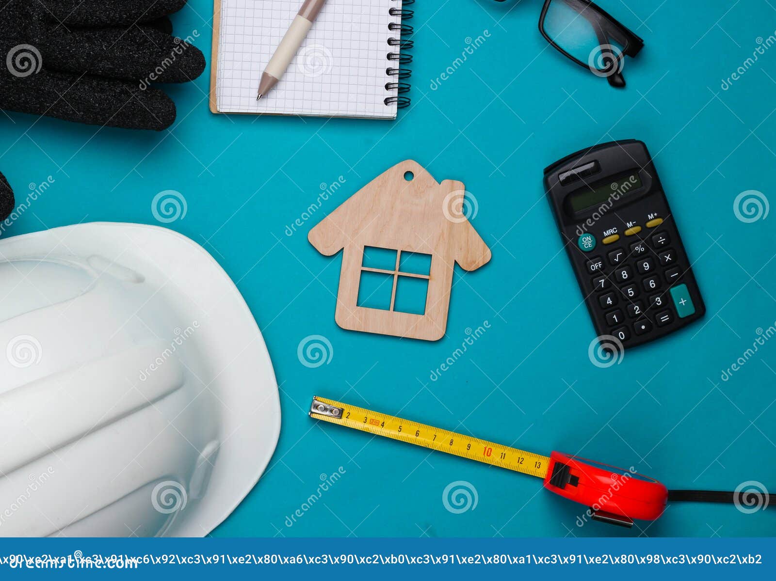 Engineering and Construction Equipment. Flat Lay Stock Photo Image of