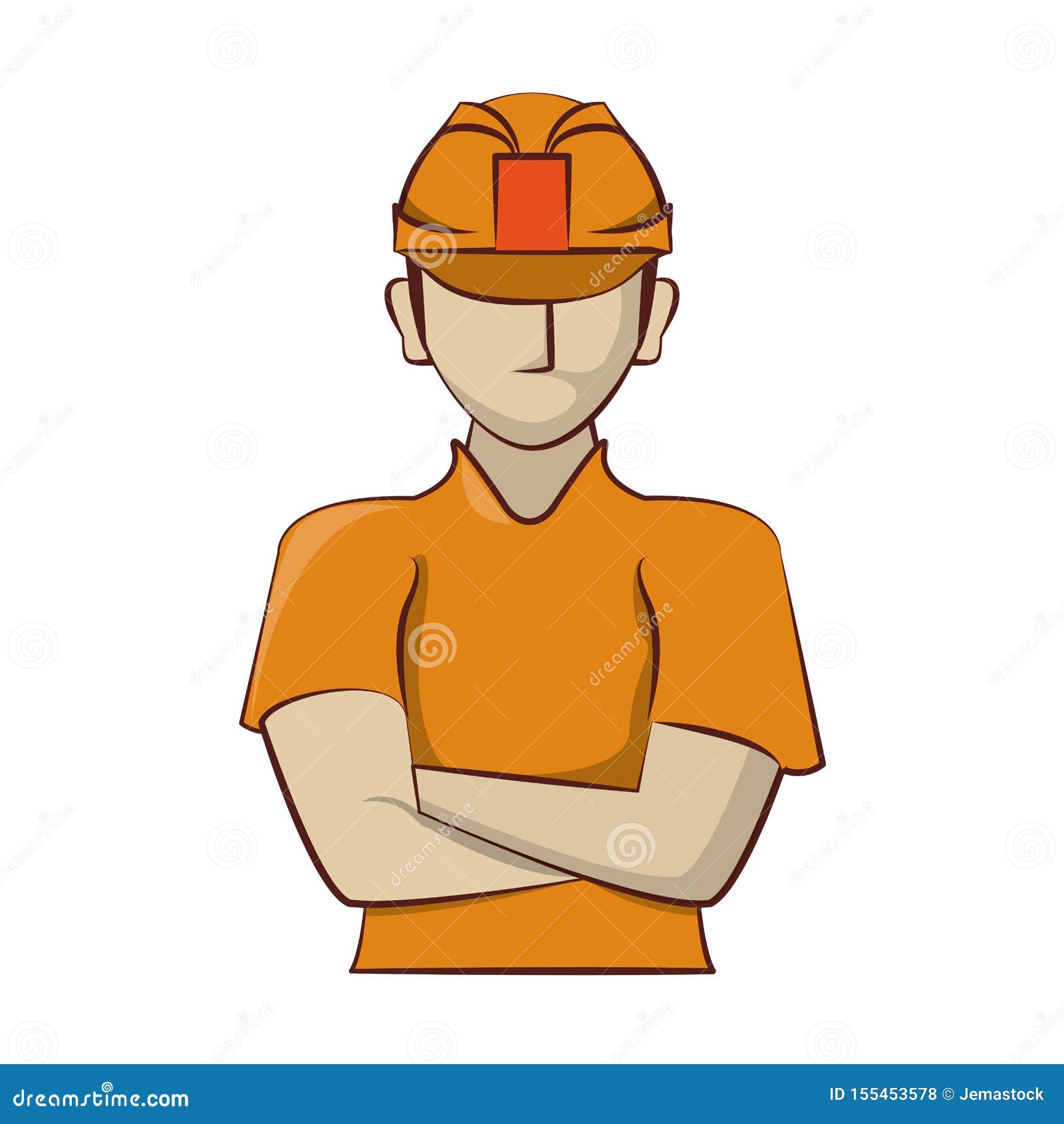Engineer Professional Man Isolated Cartoon Stock Vector - Illustration of  estate, concept: 155453578