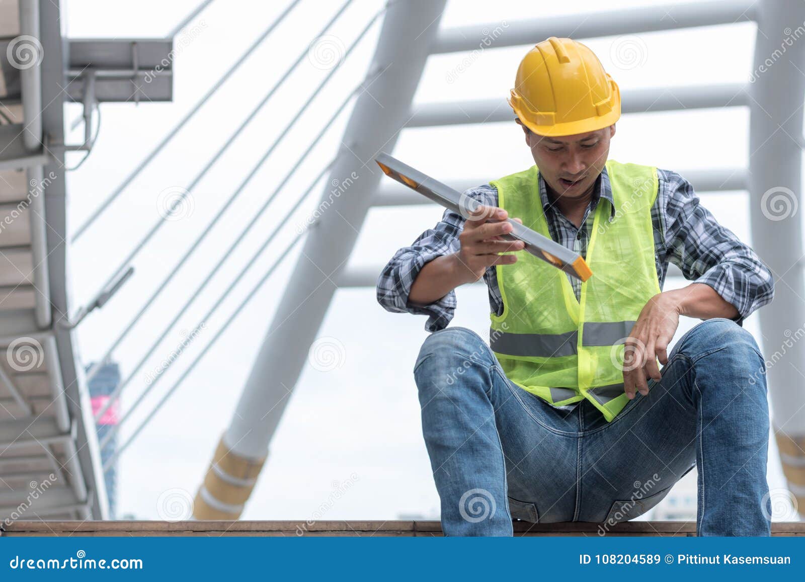 engineering construction teamwork concept : professional engineer work industrial project site