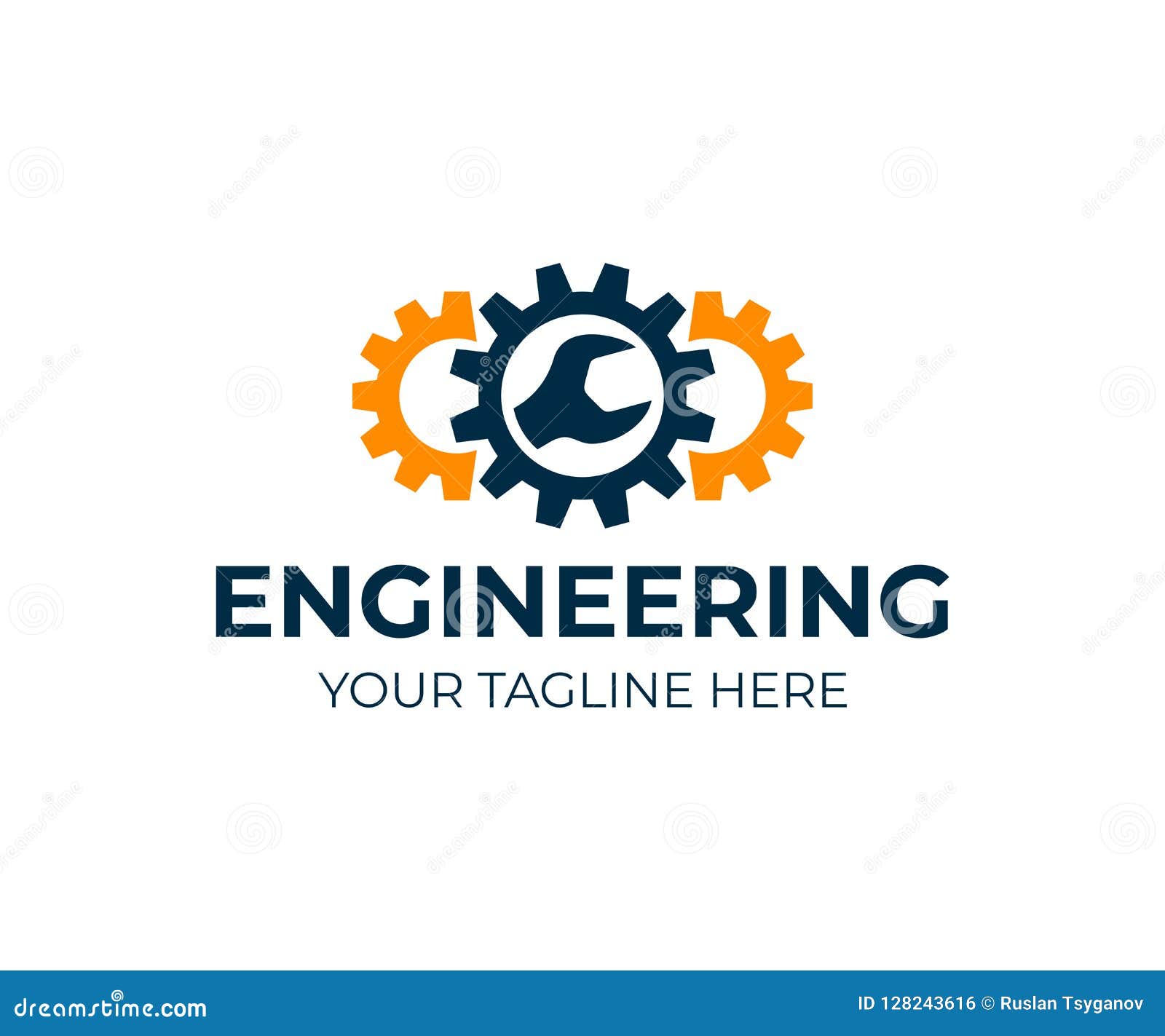 engineering, gears and wrench, logo . repair, service, industry, industrial and mechanical,  