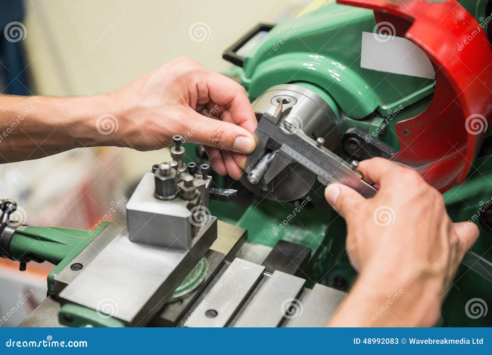 Engineering Student Using Heavy Machinery Stock Image Image of campus