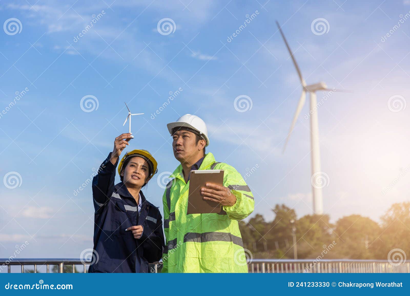 Engineers Analysis Windmill Engineers Inspection and Progress Check