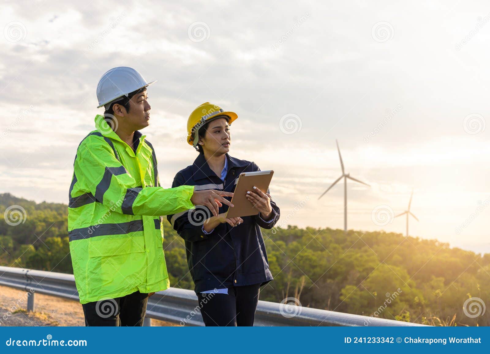 Engineers Analysis Windmill Engineers Inspection and Progress Check