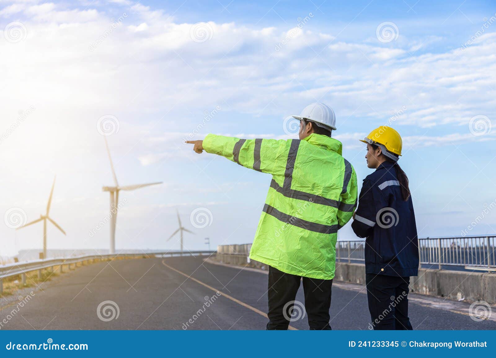 Engineers Analysis Windmill Engineers Inspection and Progress Check