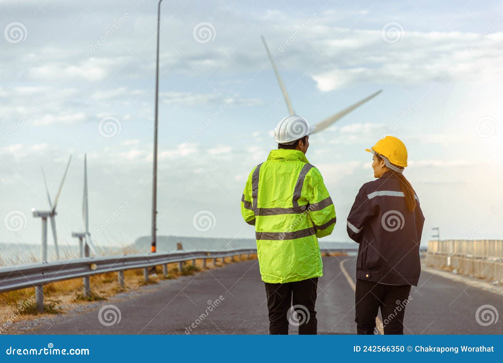 Engineers Analysis Windmill Engineers Inspection and Progress Check