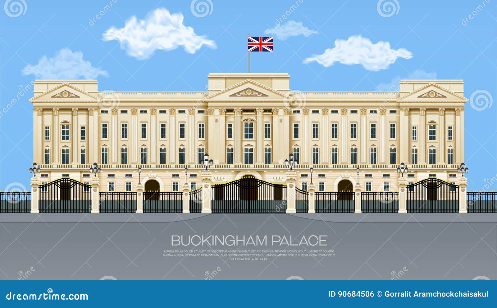 Cartoon Buckingham Palace Stock Illustrations – 158 Cartoon Buckingham